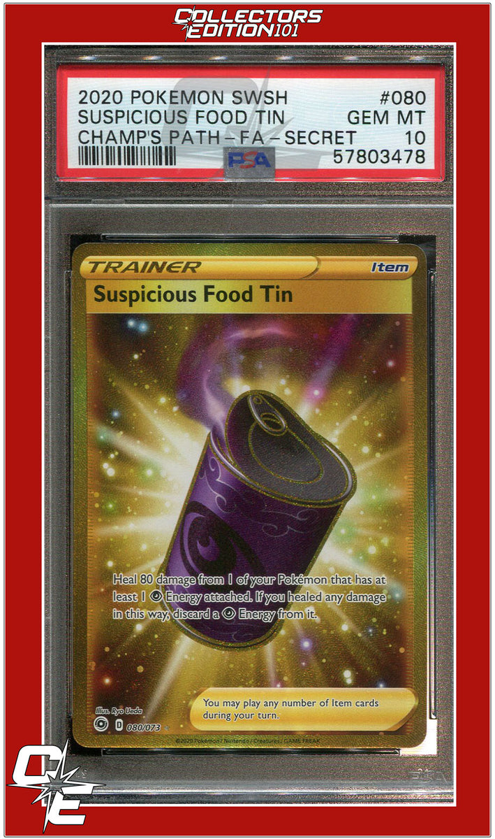 PSA hotsell 10 Suspicious Food Tin