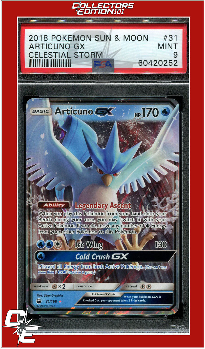 Articuno GX 2018 Sun & Moon: Celestial Storm Holo #154/168 Price Guide -  Sports Card Investor