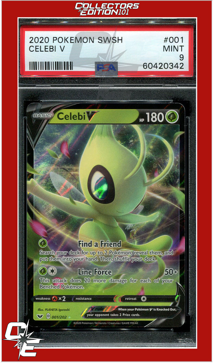 Celebi V 001/202 - Ultraboost X Épée Et Bouclier 1 - Coffret De 10 Cartes Pokémon Françaises
