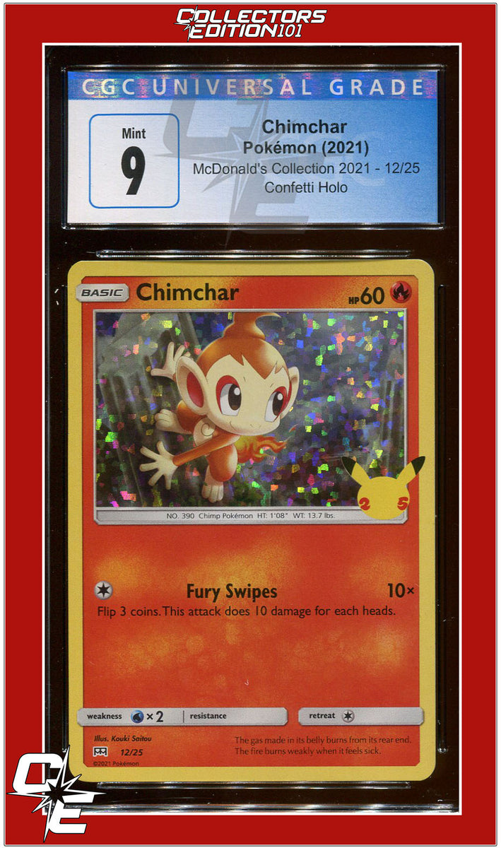 Chimchar Holo - McDonald's Collection 2021 Pokémon card 12/25