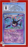 BW Black Star Promo Crobat BW51 Plasma Storm Prerelease STAFF CGC 8
