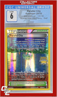 BREAKthrough Parallel City 145/162 Reverse Holo City Championships STAFF CGC 6
