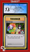 XY Black Star Promo Gym Badge XY206 Pokemon League CGC 7.5
