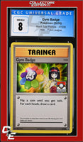 XY Black Star Promo Gym Badge XY206 Pokemon League CGC 8
