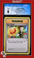 XY Black Star Promo Gym Badge XY205 Pokemon League CGC 6
