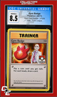XY Black Star Promo Gym Badge XY209 Pokemon League CGC 8.5
