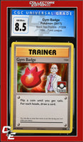 XY Black Star Promo Gym Badge XY209 Pokemon League CGC 8.5
