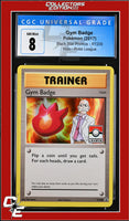 XY Black Star Promo Gym Badge XY209 Pokemon League CGC 8
