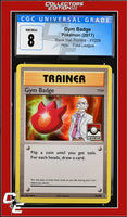 XY Black Star Promo Gym Badge XY209 Pokemon League CGC 8
