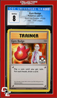 XY Black Star Promo Gym Badge XY209 Pokemon League CGC 8
