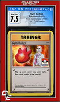 XY Black Star Promo Gym Badge XY209 Pokemon League CGC 7.5
