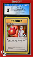 XY Black Star Promo Gym Badge XY209 Pokemon League CGC 8

