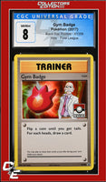 XY Black Star Promo Gym Badge XY209 Pokemon League CGC 8

