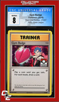 XY Black Star Promo Gym Badge XY207 Pokemon League CGC 8
