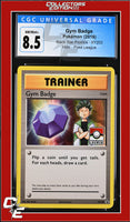 XY Black Star Promo Gym Badge XY203 Pokemon League CGC 8.5
