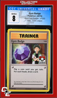 XY Black Star Promo Gym Badge XY203 Pokemon League CGC 8

