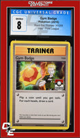 XY Black Star Promo Gym Badge XY205 Pokemon League CGC 8
