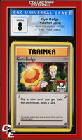 XY Black Star Promo Gym Badge XY205 Pokemon League CGC 8
