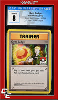 XY Black Star Promo Gym Badge XY205 Pokemon League CGC 8
