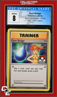 XY Black Star Promo Gym Badge XY204 Pokemon League CGC 8
