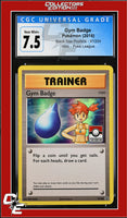 XY Black Star Promo Gym Badge XY204 Pokemon League CGC 7.5
