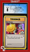 XY Black Star Promo Gym Badge XY208 Pokemon League CGC 8

