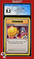 XY Black Star Promo Gym Badge XY208 Pokemon League CGC 8.5
