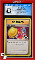 XY Black Star Promo Gym Badge XY208 Pokemon League CGC 8.5
