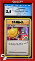XY Black Star Promo Gym Badge XY208 Pokemon League CGC 8.5
