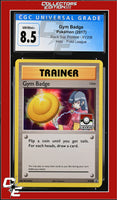 XY Black Star Promo Gym Badge XY208 Pokemon League CGC 8.5
