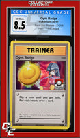 XY Black Star Promo Gym Badge XY208 Pokemon League CGC 8.5
