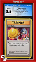 XY Black Star Promo Gym Badge XY208 Pokemon League CGC 8.5
