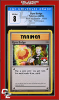 XY Black Star Promo Gym Badge XY205 Pokemon League CGC 8
