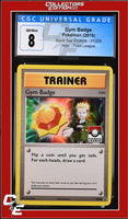 XY Black Star Promo Gym Badge XY205 Pokemon League CGC 8

