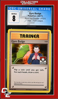 XY Black Star Promo Gym Badge XY210 Pokemon League CGC 8
