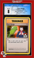 XY Black Star Promo Gym Badge XY210 Pokemon League CGC 8
