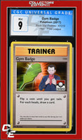 XY Black Star Promo Gym Badge XY210 Pokemon League CGC 9
