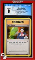XY Black Star Promo Gym Badge XY210 Pokemon League CGC 8
