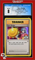 XY Black Star Promo Gym Badge XY208 Pokemon League CGC 8
