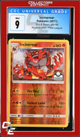 Sun & Moon Incineroar 26/149 Pokemon League Reverse Holo CGC 9
