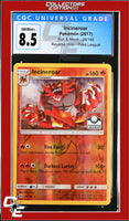 Sun & Moon Incineroar 26/149 Pokemon League Reverse Holo CGC 8.5
