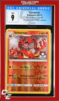 Sun & Moon Incineroar 26/149 Pokemon League Reverse Holo CGC 9
