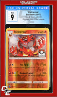 Sun & Moon Incineroar 26/149 Pokemon League Reverse Holo CGC 9

