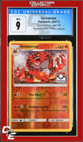 Sun & Moon Incineroar 26/149 Pokemon League Reverse Holo CGC 9
