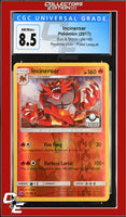 Sun & Moon Incineroar 26/149 Pokemon League Reverse Holo CGC 8.5
