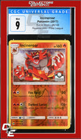 Sun & Moon Incineroar 26/149 Pokemon League Reverse Holo CGC 9
