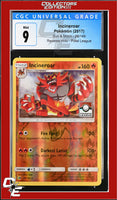 Sun & Moon Incineroar 26/149 Pokemon League Reverse Holo CGC 9
