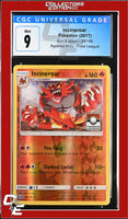 Sun & Moon Incineroar 26/149 Pokemon League Reverse Holo CGC 9
