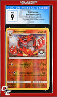 Sun & Moon Incineroar 26/149 Pokemon League Reverse Holo CGC 9
