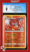 Sun & Moon Incineroar 26/149 Pokemon League Reverse Holo CGC 9
